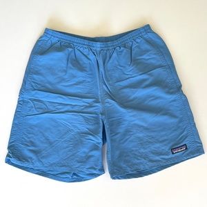 Patagonia baggies- 5” men’s, small, blue